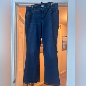 Dark wash vintage boot cut jeans